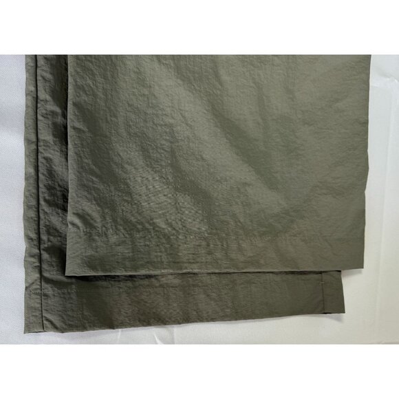 WILO The Label Grey Wide Leg Cargo Pants Large Anthropologie Parachute Nylon Pan - Picture 8 of 16